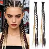 Extensões de cabelo trançado pequenas para comércio exterior transfronteiriço para mulheres, tranças estilo boêmio com clip BB, tranças boxeadoras estilo garota ousada