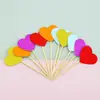 Decoración para hornear pasteles con polvo de oro de color frío Flor de estrella Multi-Amor Tarjeta de papel Enchufe