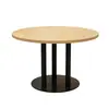 Juego de mesa y sillas de comedor de café moderno minimalista, mesa de comedor de madera maciza a prueba de humedad, mesa de comedor de losa de roca para tienda de hot pot, té de leche y postres