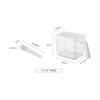 Km 5155 5156 Conjunto de Caixas para Temperos Caixa de Armazenamento de Temperos para Cozinha Pote para Temperos Montável na Parede com Colher Saleiro
