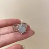 2026 Anillo de Lujo Ligero de Gama Alta para Nicho Estilo Fresco Versátil Ajustable Anillo para Dedo ins Retro Decoración Pesada