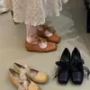 Sapatos Mary Jane Retrô Chuyuji para Mulheres 2026 Doce Francês Artístico Elegante Laço Bico Quadrado Nariz de Porco Sapatos de Salto Único