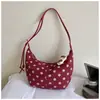 Bolso de Mujer de Lunares 2026 Nuevo de Moda Otoño Suede Maillard Bolso de Hombro Gran Capacidad Bolso Cruzado tipo Dumpling
