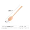 Cuchara Vintage para Fideos Instantáneos para Uso en Casa, Cuchara de Madera con Mango Largo, Cuchara Larga Kimchi Estilo Coreano al por Mayor, Cuchara Extensa para Mezclar Ensaladas Estilo Japonés