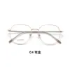 Textura de alto brillo vintage marco de gafas redondo de aleación de calidad patillas súper elásticas protección cómoda para las orejas puede alojar lentes Danyang al por mayor