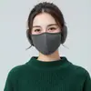 Orejeras a prueba de viento, Máscara de invierno transpirable de alta apariencia, Ciclismo a prueba de frío Dos en uno Estéreo Protección para las orejas engrosada y Máscara cálida