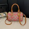 Moda de Comercio Exterior Bolso Bolso Almohada con Estampado de Cerezas para Mujer 2026 Nuevo Bolso de Mano Retro de Gama Alta Bolso de Hombro Bolso Cruzado