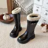 Botas para Niños Niños 2026 Otoño Nuevas Botas de Moda con Suela Gruesa Calientes con Felpa Botas de Caña Alta Engrosadas Versátiles Botas de Algodón