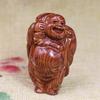Adorno de Mano Tallado en Palo de Rosa, Adorno Tallado a Mano de Laos, Artesanía Tallada, Pieza Decorativa de Secuoya, Viene con Cordón Negro