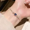 Pulseira com pingente de borboleta em zircônia, luxo leve, alta qualidade, requintada, elegante, nicho, joia feminina versátil