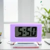 Mini Reloj Electrónico Triangular Regalo Promocional para Examen de Estudiantes Reloj Digital Simple Silencioso de Escritorio o para Coche