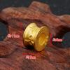 Accesorios de cobre con diseño de dragón de Vietnam Gold DIY hechos a mano, imitación de oro duro 3D, accesorios de cuerda de mano para hombres, venta al por mayor transfronteriza