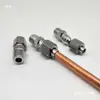 Conector de Tubería Expandido de Acero Inoxidable 304, Conector de Tubería de Cobre Expandido, Terminal Recto de Cobre Expandido con Rosca Exterior