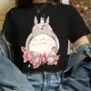 Totoro Studio Ghibli Harajuku Kawaii Camiseta Mujer Ullzang M