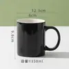 Taza de Cerámica Creativa y Sencilla, Vaso de Agua Redondo con Asa, Taza de Té para Habitación de Hotel, Taza de Regalo, Taza de Café, Taza de Té con Leche