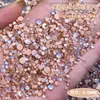 Outono e Inverno Contas de Sereia Maillard Joias de Diamante para Unhas Cor de Café Tamanho Misto Sola Lisa Pequeno Diamante Redondo Acessórios de Unha Vestíveis