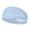 Diadema deportiva europea y americana banda para el sudor de yoga diadema para correr fitness hombres y mujeres diadema de algodón elástico pañuelo para la cabeza diadema de color liso accesorios para el cabello