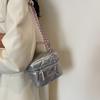Bolso de Mujer Mini Bolso Nuevo de Moda Otoño para Mujer Bolso Cruzado con Cadena de Rombo Bolso Cubo Cuadrado Simple de Mano