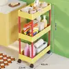 Estante de Almacenamiento para Baño, Carrito Móvil para Baño, Estante de Almacenamiento para Detergente de Lavandería, Estante de Almacenamiento para Baño con Ruedas, Estante de Almacenamiento para el Hogar