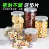Pote Hermético de Plástico Grau Alimentício Transparente Caixa de Armazenamento para Cozinha Grãos Caixa de Armazenamento de Chá Lanche Biscoito Garrafa