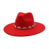 Aliexpress Amazon Otoño e Invierno Nuevo Top Corazón de Melocotón Estilo Étnico para Hombre y Mujer Sombrero de Copa de Lana de Ala Ancha Sombrero de Jazz