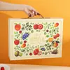 Caixa de presente de frutas personalizada 2026, caixa de embalagem de presente de alta qualidade, caixa vazia para compras em grupo de feriado e presentear, caixa dobrável