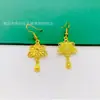 Suministro en vivo aretes de pavo real con pantalla abierta chapados en oro moda femenina aretes de temperamento simple aretes aretes aretes de gancho nuevos al por mayor