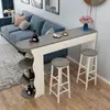 Mesa de bar pequeña para uso doméstico, simple y moderna, adecuada para sala de estar, recibidor, bar pequeño, mesa auxiliar de sofá, comedor, mueble divisor de lujo ligero