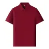 Nuevo Estilo Solona Tela Gruesa Versátil Agradable a la Piel Tela Nivel 2 Manga Corta Ropa de Trabajo Camisa Polo Uniforme de Fábrica Personalización