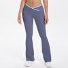 Pantalones de Yoga Ajustados Sin Costuras Estilo Europeo y Americano con Ligero Acampanado, Bloques de Color, Pantalones de Pierna Ancha de Cintura Alta Acampanados para Mujer, Pantalones Deportivos para Fitness