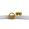 Prata 925 banhada a ouro banhada a ouro turquesa natural anel de corrida contas de transferência contas de furo grande acessórios de cordão para pulseira colar DIY