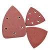 Set Combinado de Hojas de Papel de Lija Flocado con Forma Especial, Triangular, Forma de Ratón, Forma de Palma, Perforado, Papel de Lija de Corindón Marrón con Línea Rota