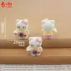 Novo Desenho Animado 3D Hello Kitty Feito à Mão DIY Cola de Creme Resina Acessórios Pingente Chaveiro Decoração Ornamento para Carro