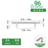 Venta al por mayor de fábrica 10 Piezas aleación de aluminio mango de acero cepillado plateado simple para gabinete armario zapatero manija de puerta de mueble