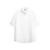 Camisa de Manga Corta Lisa Texturizada Nueva de Verano 2026 Vintage Yidao para Hombre, Camisa Versátil Casual Holgada de Moda