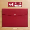 Bolso de Documentos de Cuero Similar a la Piel, Bolso para Archivos A4, Impermeable, Bolsa para Guardar Documentos de Contrato, Recibos, Personalizable con Impresión de Logo