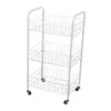 Carrito estantería de almacenamiento para cocina de piso dormitorio sala de estar multicapa portátil estantería de almacenamiento para artículos de bebé con ruedas