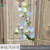 26 Anos de Materiais Florais Azul Claro, Decoração de Parede de Flores para Casamento Flores de Seda, Cenário de Arranjo de Flores para Café, Flores Artificiais do Jardim de Monet