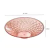 Nova fruteira doméstica transparente de luxo leve, alto valor estético, adequada para lanches e frutas secas na sala de estar, estilo simples e elegante