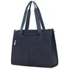 Bolso Tote de Nylon, Bolso para Laptop de Mujer, Bolso de Hombro de Gran Capacidad, Bolso Ligero para el Trabajo y los Viajes