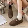 Mocasines de otoño estilo americano, mules planos para mujer, zapatos slip-on de moda 2026 con suelas suaves, diseño anticuado