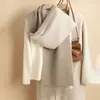 Bufanda Lisa de Lana Doble Cara Estilo Nuevo 2026 para Mujer, Bufanda Cálida de Invierno en 30 Colores, Bufanda de Lana de Mongolia Interior, Bufanda Personalizada