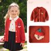 Suéter Nuevo de Primavera para Niños Clase A Cárdigan de Punto para Niños y Niñas y Chaqueta Suéter de Cuello Redondo de Color Sólido para Bebés