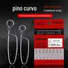 Conector de pino de arco anel octogonal de alta velocidade embalagem vermelha Luya pino acessórios de pesca a granel