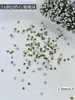 Rhinestones para decoración de uñas de circón biselado color verde oliva, deslumbrantes para otoño e invierno, iluminadores, lujo ligero, mini decoraciones para uñas de forma irregular con base plana