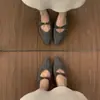 Sapatos de Salto Anabela de Lã Retrô Estilo Francês para Mulheres, Novo Modelo 2026, Sapatos Mary Jane Gentis com Laço Estilo Chanel