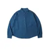Camisa de Manga Larga Ancha Corta Suave, Ligera y Transpirable para Hombre y Mujer, Mezcla de Lino Sorona, Serie Minimalista 26Ss