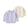 Suéter Feminino 2026 Primavera Novo Estilo Cardigan de Tricô Infantil Roupa da Moda Outono para Bebê Menina Jaqueta Primavera e Outono