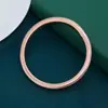 Pulseira Quadrada Plana de Mola Tridimensional Galvanizada Transfronteiriça Europeia e Americana Estilo Ins Metal High-End Simples Nicho Personalidade Pulseira