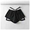 Shorts de Cintura Alta para Mulheres no Verão Estilo Sexy Cintura Elástica Etiqueta na Cintura Soltos de Perna Larga Casuais Hot Pants